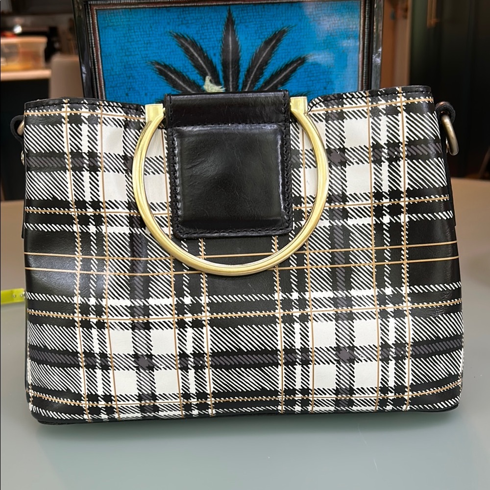 Patricia Nash Black and White Plaid Shoulder Bag.                Mint condition - Picture 2 of 9